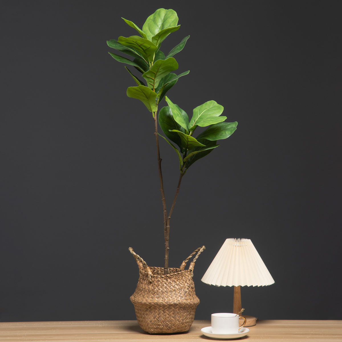 Rubber Plant Ficus - Rama de árbol de Ficus Artificial