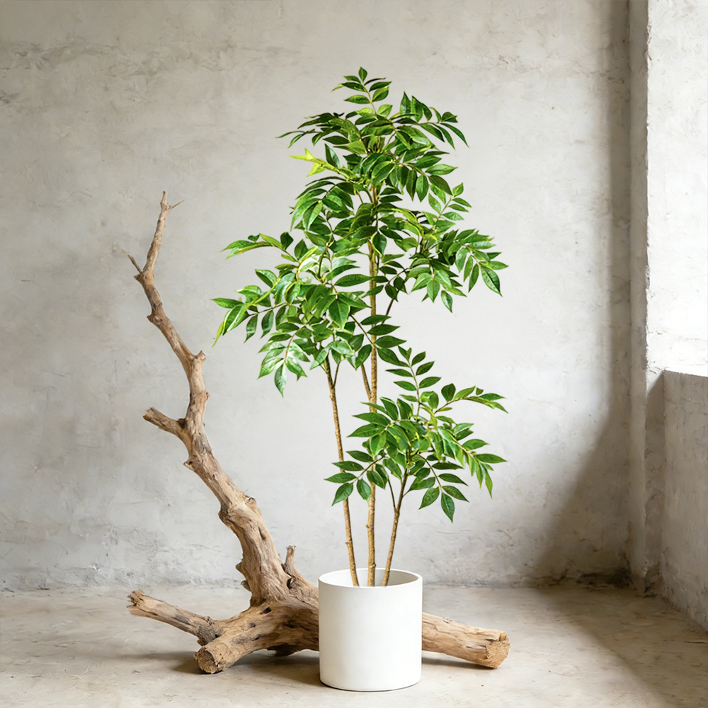 Rubber Plant Ficus - Árbol de Caucho Artificial de 76-140
