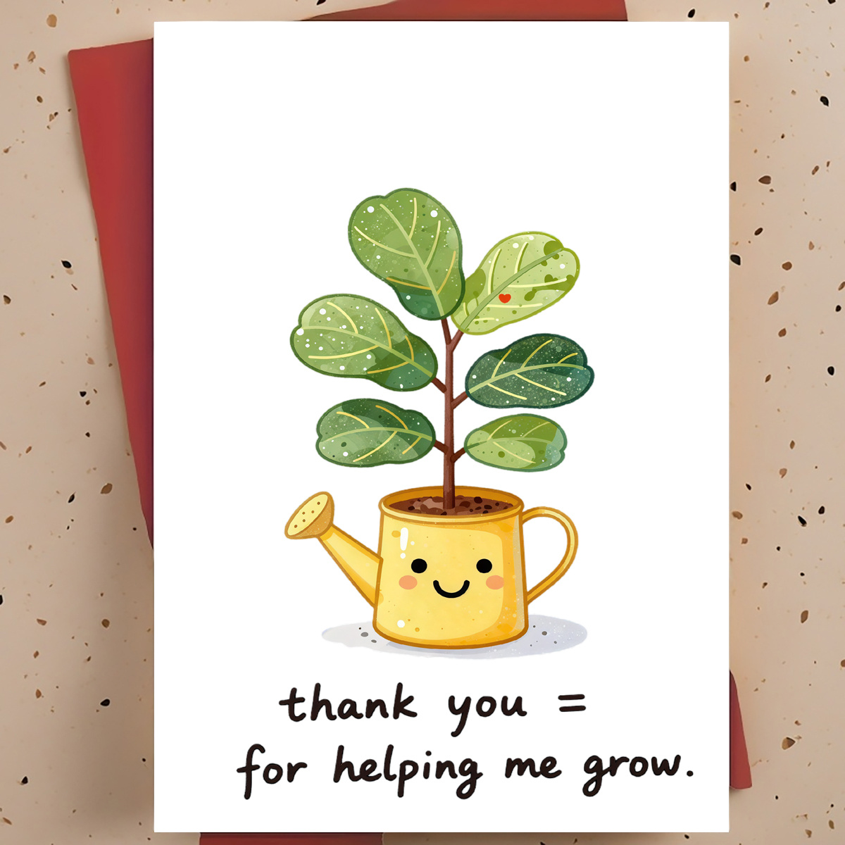 Plant Parent - 1 Tarjeta de Agradecimiento Dulce y