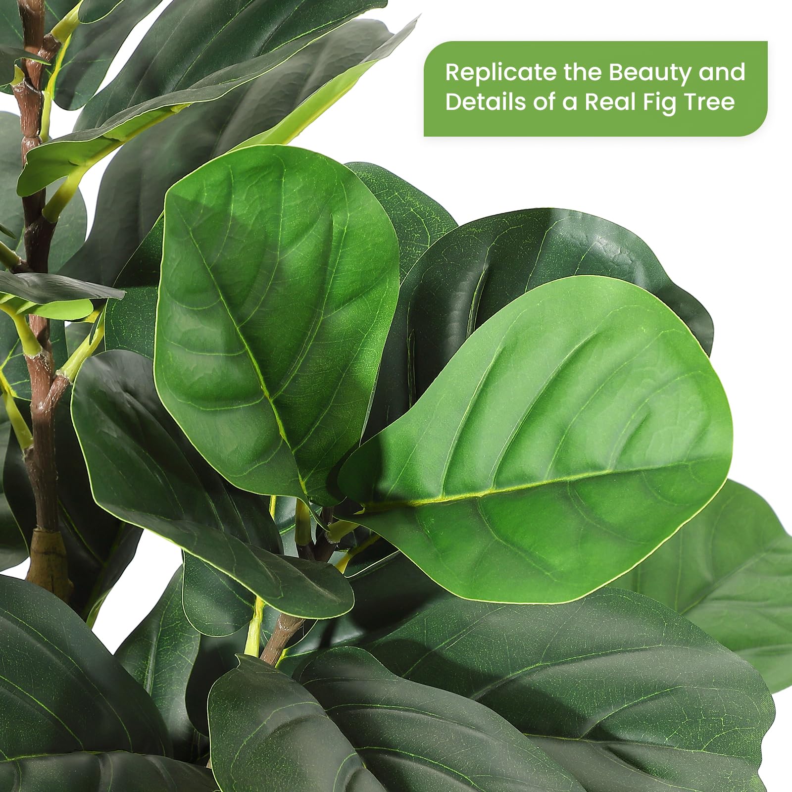 Árbol Artificial de Ficus Lyra - Rubber Plant Ficus reseña y precio