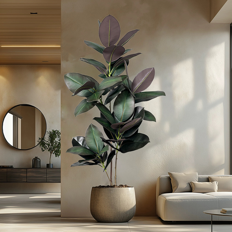 Árbol de Ficus Artificial de 7 - Rubber Plant Ficus reseña y precio