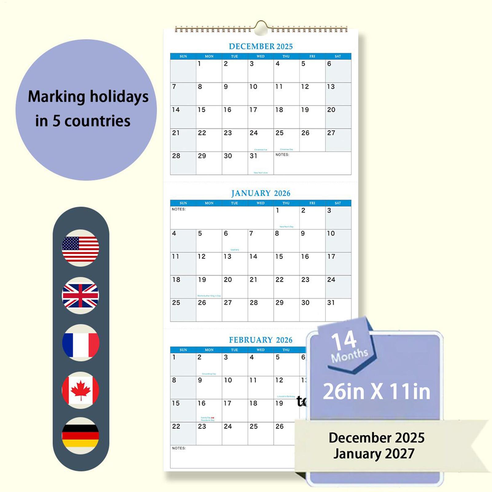 Calendario de Pared Grande 202 - Planned Parenthood reseña y precio