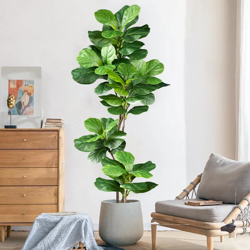 Árbol de Ficus Artificial Gran - Rubber Plant Ficus reseña y precio