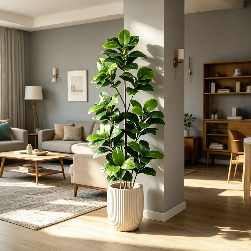 Árbol de Banyan Artificial Gra - Rubber Plant Ficus reseña y precio
